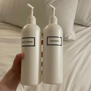 Shampoo and body wash bottles NWT never used